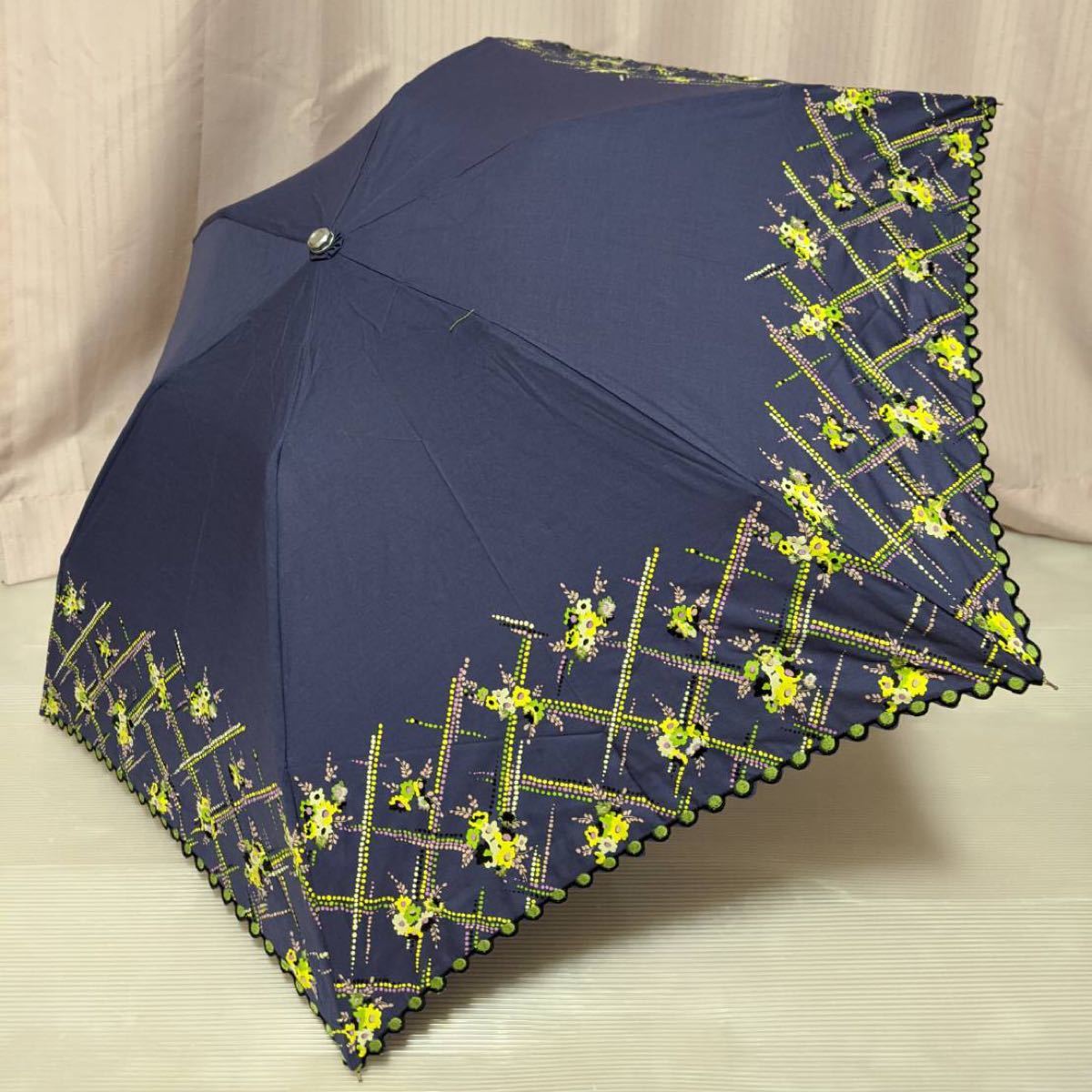 新品 キャシャレル 晴雨兼用日傘 折りたたみ日傘 ブランド日傘 50cm