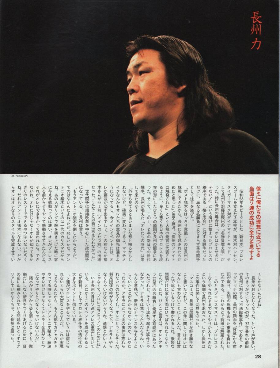 雑誌Sports Graphic Number 213(1989.2/20号)★特集：もっとプロレス/表紙：力道山/ジャイアント馬場/アントニオ猪木/前田日明/昭和史★_画像8