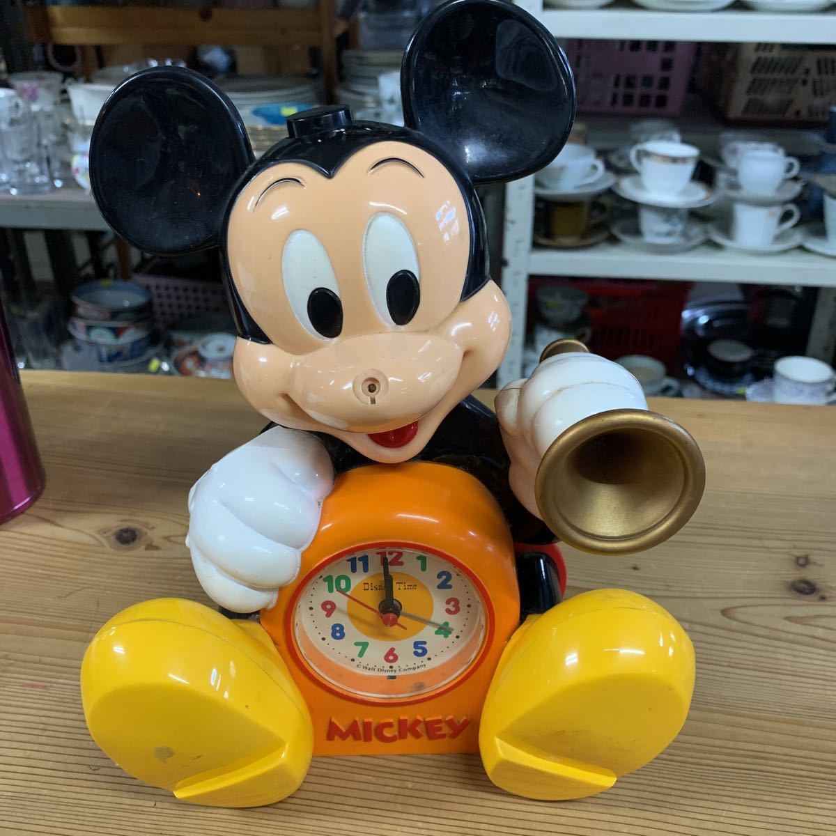 ヤフオク ディズニー ミッキーマウス目覚まし時計 ミニー