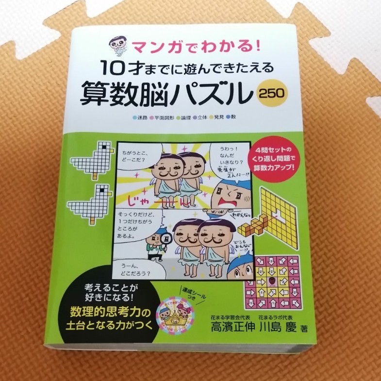 Paypayフリマ マンガでわかる １０才までに遊んできたえる算数脳パズル２５０