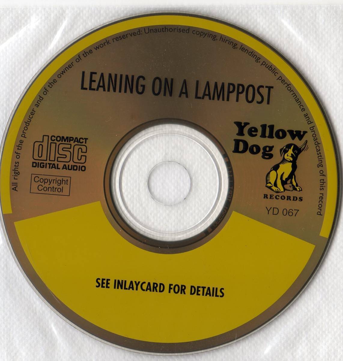ゴールド CD【LEANING ON A LAMPPOST（YELLOW DOG）】Beatles ビートルズ_画像2