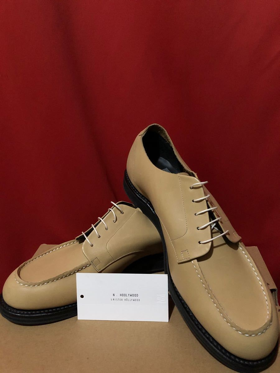 【室内試着のみ】N . HOOLYWOOD 牛革×ラバーソール シューズ 日本製
