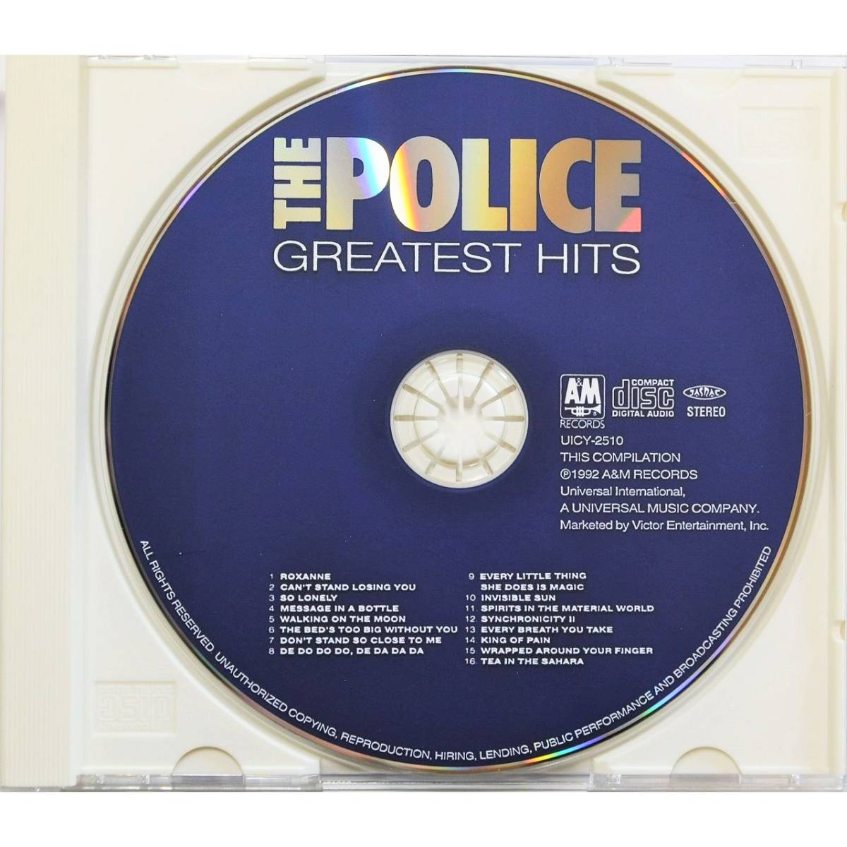 The Police / Greatest Hits ◇ ザ・ポリス / グレイテスト・ヒッツ ◇ スティング / スチュワート・コープランド ◇ 国内盤 ◇_画像3