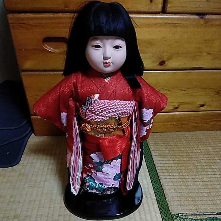 お歳暮 送料無料 市松人形 約5０cm 美品 中古品 きれい かわいい 上品