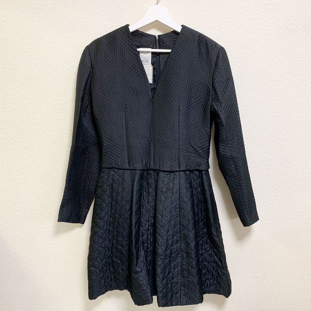 美品♪Celine paris セリーヌ ヴィンテージ シルク ドレス ワンピース
