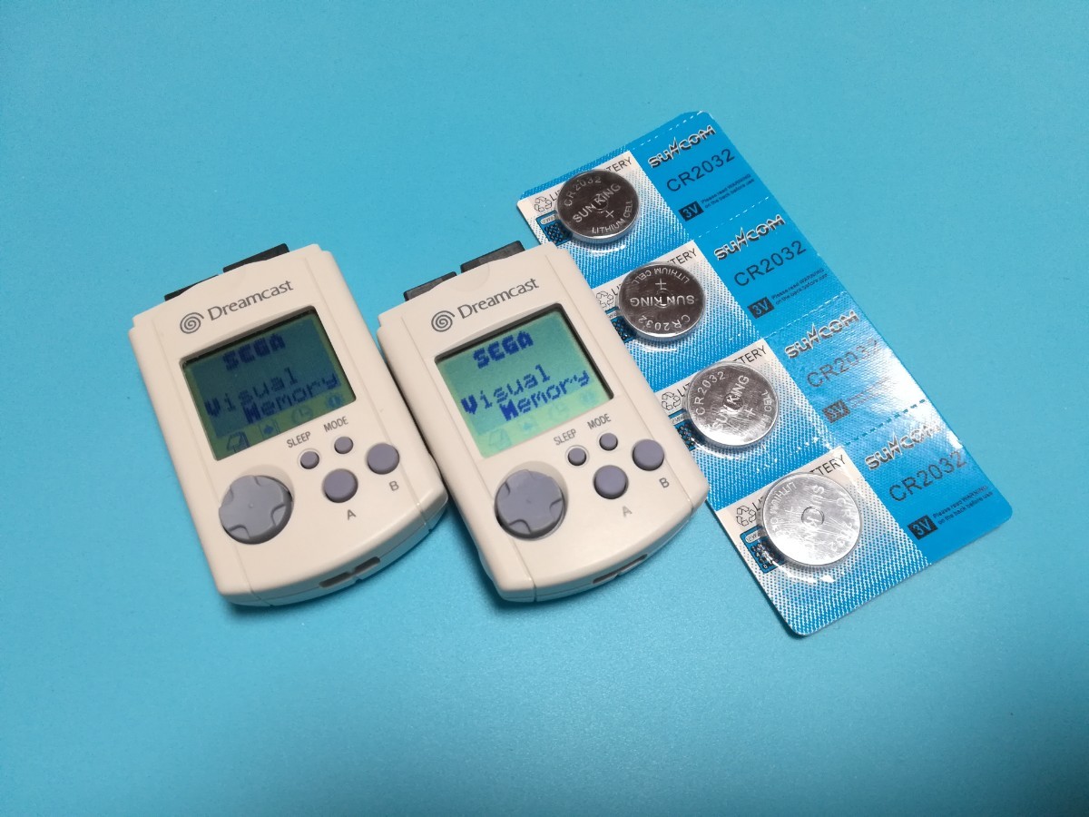 SEGA DREAMCAST ドリームキャスト ビジュアルメモリ2個付 Yahoo!フリマ