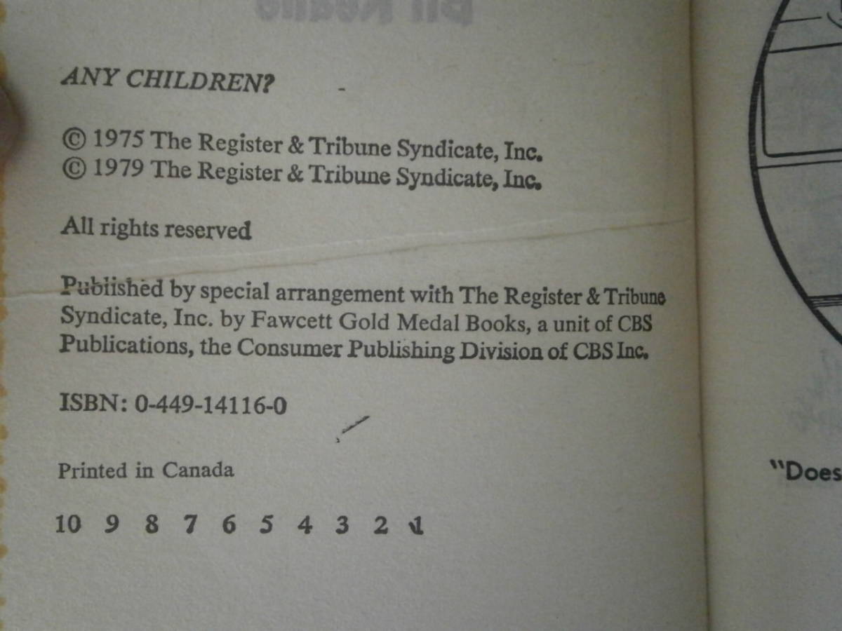  иностранная книга ( английский язык ) Family circus ANY CHILDREN? работа :Bil Keane 1979 год выпуск 