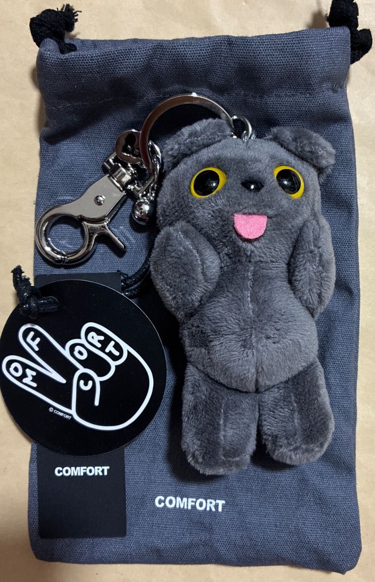 COMFORT MUNK KeyRing ぬいぐるみ キーホルダー グレー COMFORT MUNK KeyRing ぬいぐるみ キーホルダー グレーまるに