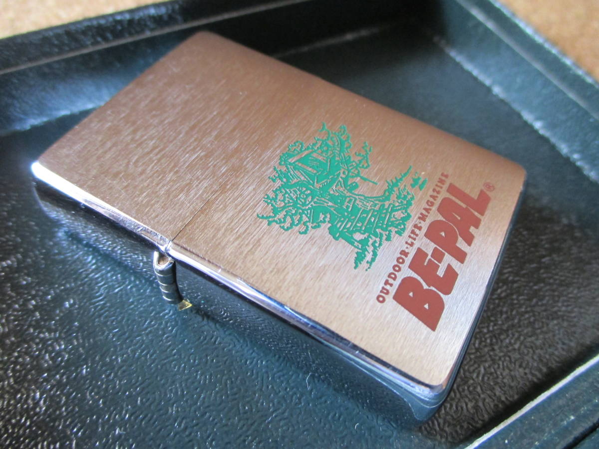 ZIPPO 『OUTDOOR LIFE MAGAZINE BE-PAL アウトドアライフ マガジン ビーパル』1994年11月製造 小学館 オイルライター ジッポー 廃版激レア_画像2