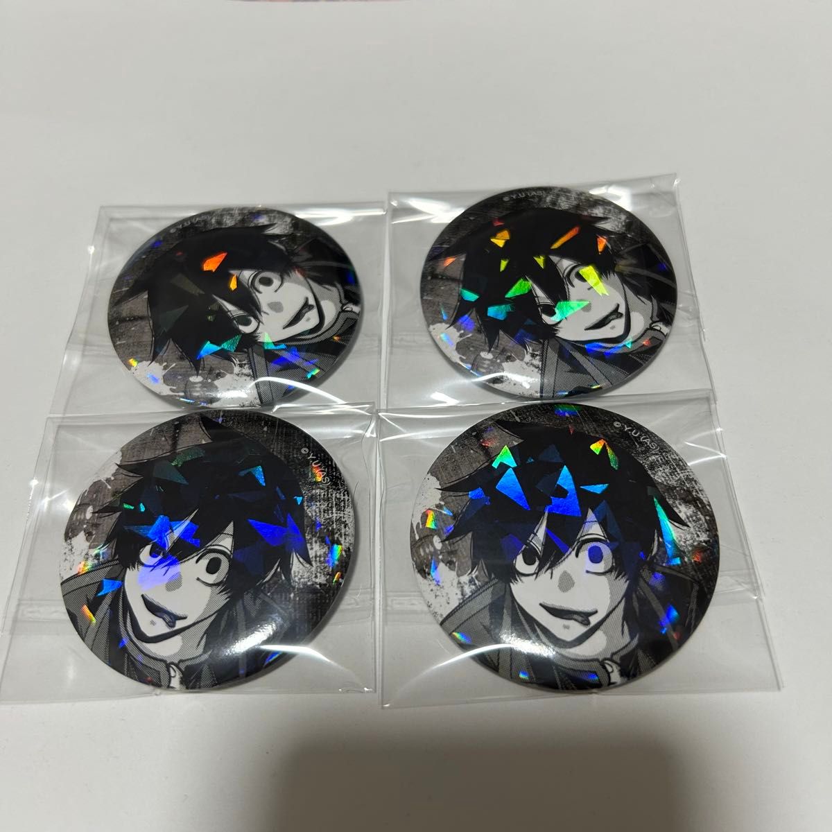 桃源暗鬼 淀川真澄 ホログラム缶バッジ トレカ まとめ売り 桃源暗鬼 淀川真澄 トレーディングホログラム缶バッジ 4個