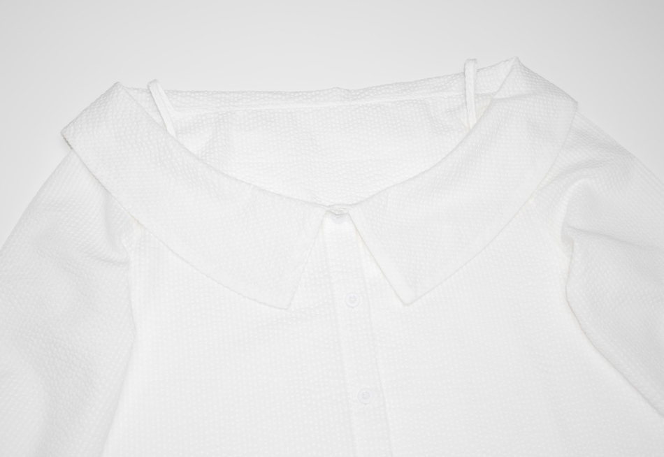 新品 AMET アメット オフショルダーシャツ ブラウス レディースM～Lサイズ38～40トップス半袖Tシャツ白ホワイト カットソーICBキャミソール_画像3