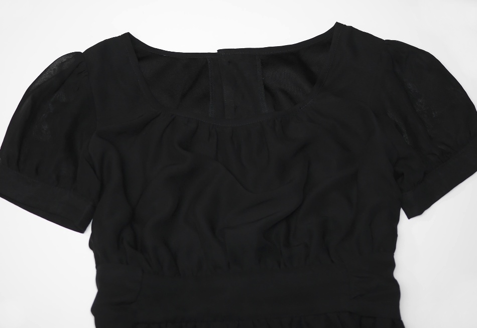  прекрасный товар EDY&CANDY прозрачный tops пуховка рукав женский M размер 38 cut and sewn короткий рукав футболка чёрный блуза 36 гонки офис лента . слива 