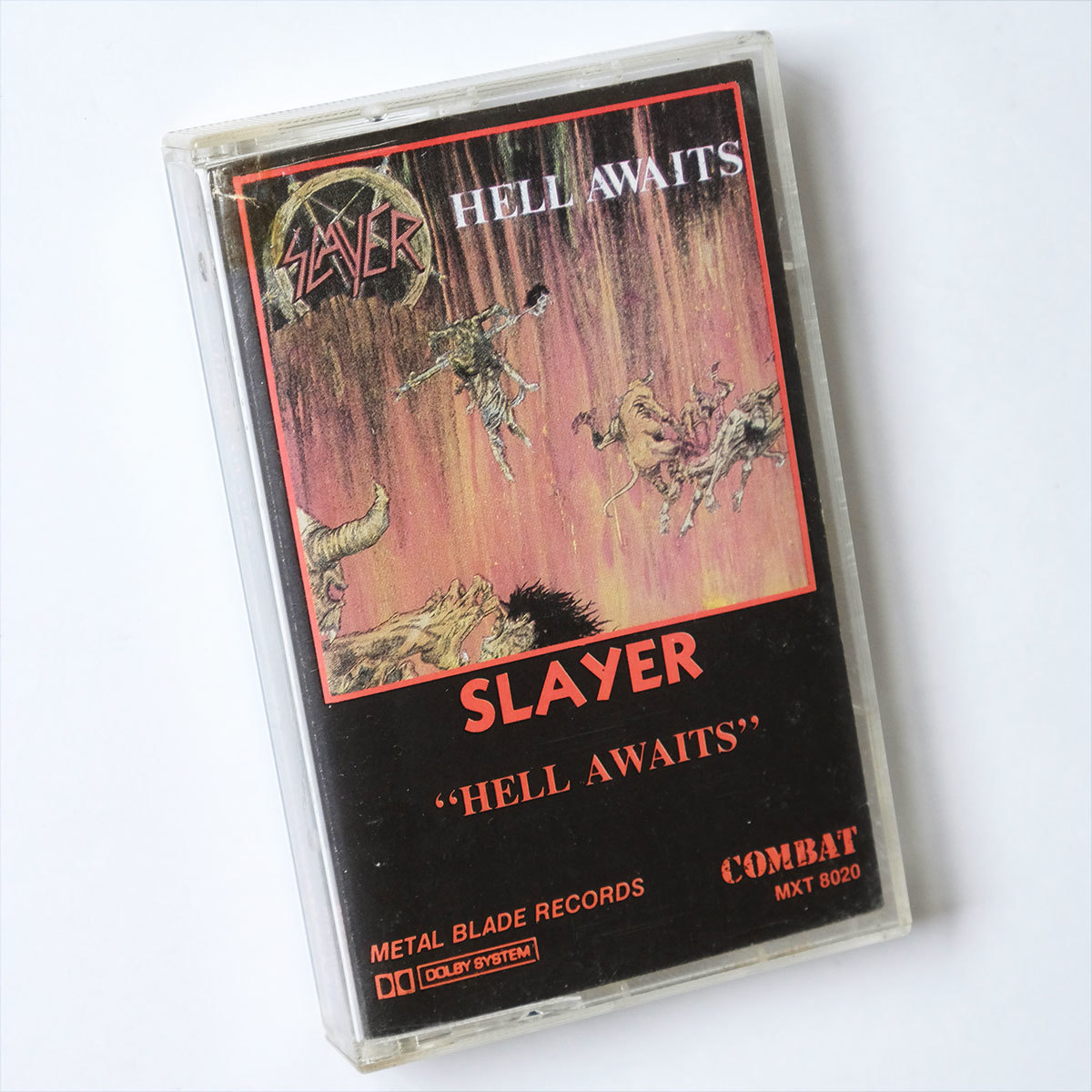 《USオリジナル初版/Metal Blade/1985年/カセットテープ》Slayer●Hell Awaits●スレイヤー●ヘル アウェイツ_画像1