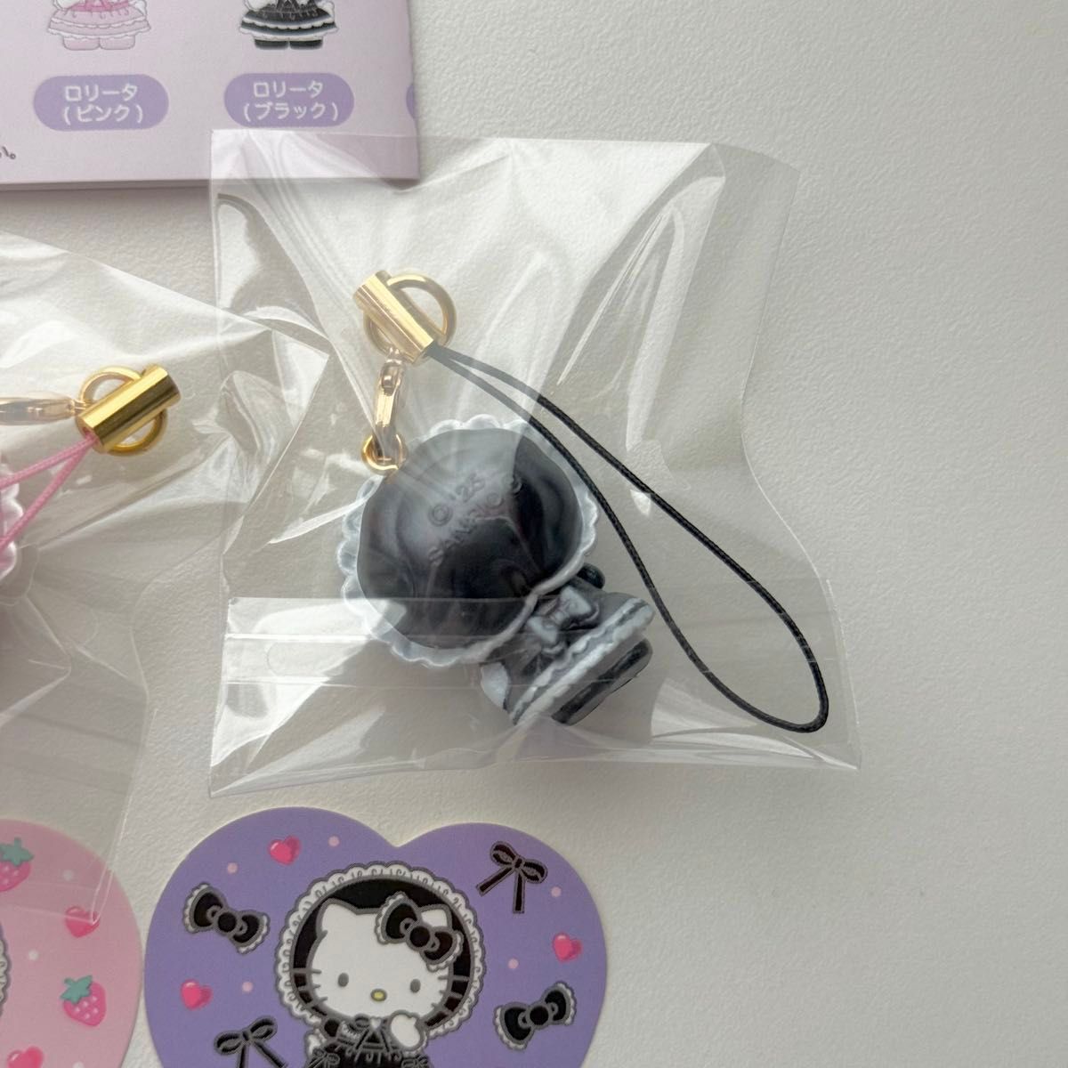 ハローキティ シークレットマスコットストラップ ロリータ 2点セット