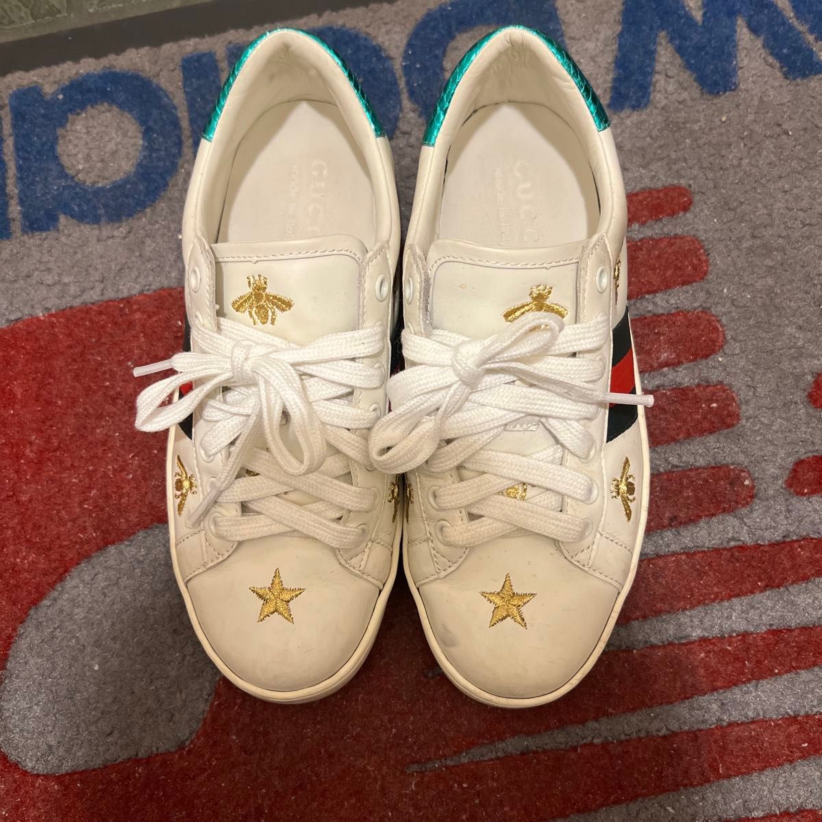 GUCCI スニーカー ホワイト/レッド/グリーン GUCCI スニーカー ホワイト/グリーン/レッド|Yahoo!フリマ(旧