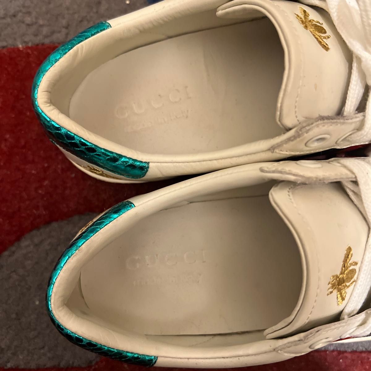 AROMA ❗️GUCCI スニーカー ホワイト/レッド/グリーン GUCCI スニーカー ホワイト/グリーン/レッド|Yahoo!フリマ(旧