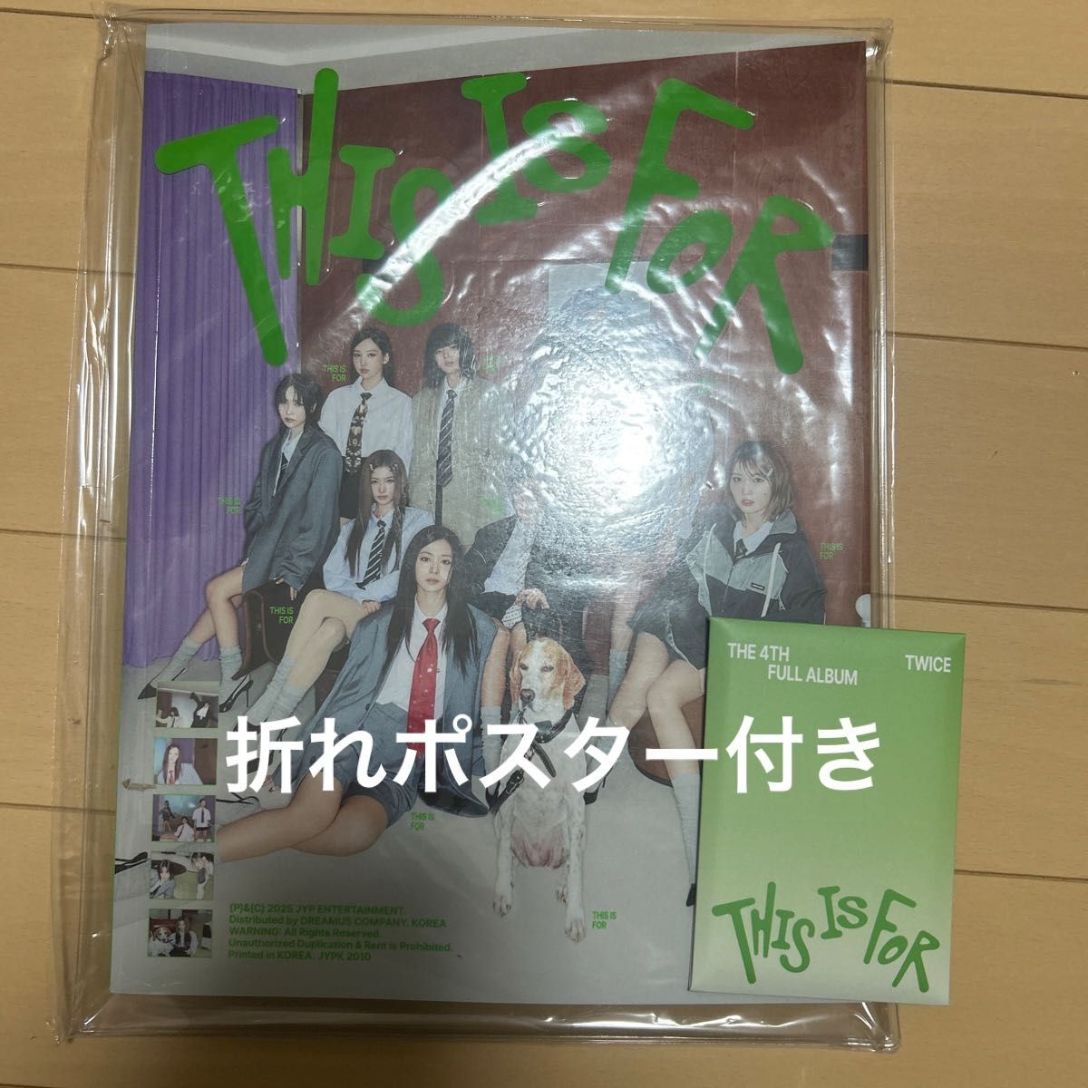 TWICEトレカ+ポスター! TWICE this is for アルバム 新品未開封 特典 トレカ ポスター