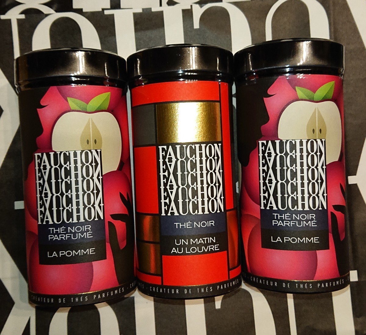 FAUCHON 紅茶 マタン・オ・ルーブル&アップル2種のセット 