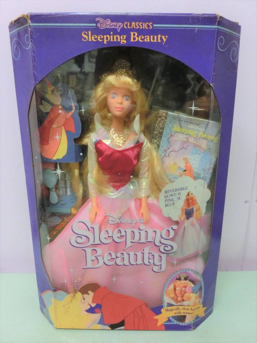 ディズニー 眠れる森の美女◆オーロラ姫 フィギュア人形 絵本付き マテル 90s ビンテージ◆Disney Sleeping Beauty プリンセス 妖精_画像1