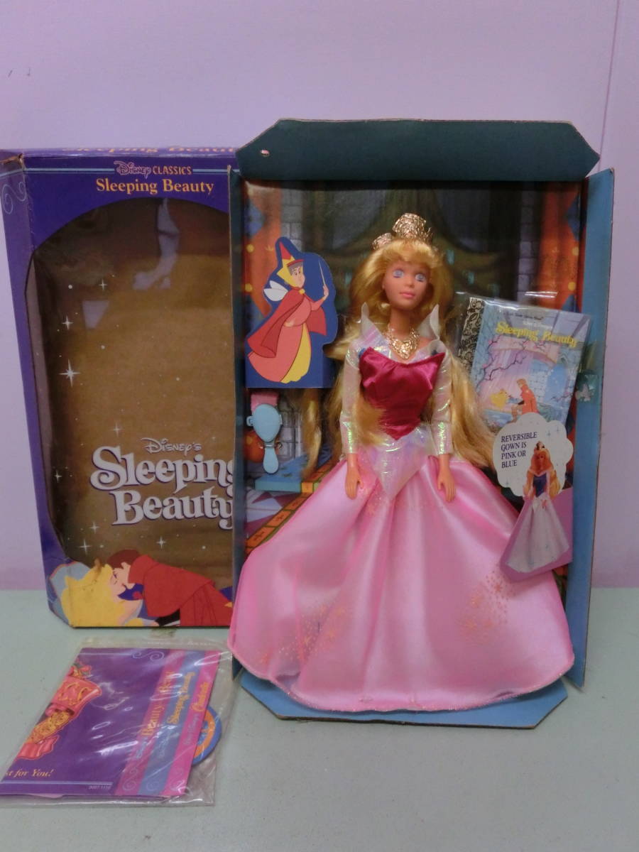 ディズニー 眠れる森の美女◆オーロラ姫 フィギュア人形 絵本付き マテル 90s ビンテージ◆Disney Sleeping Beauty プリンセス 妖精_画像2