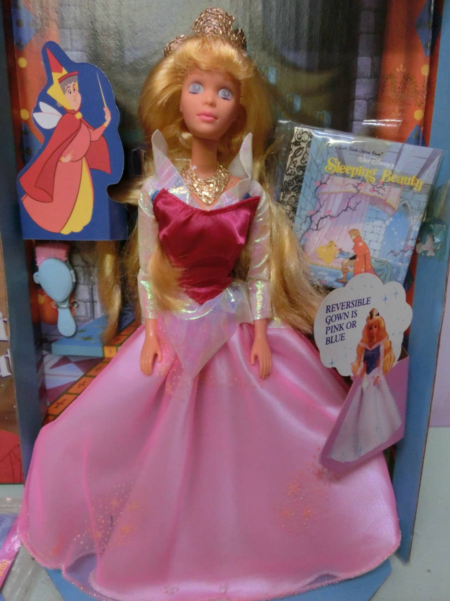 ディズニー 眠れる森の美女◆オーロラ姫 フィギュア人形 絵本付き マテル 90s ビンテージ◆Disney Sleeping Beauty プリンセス 妖精_画像3