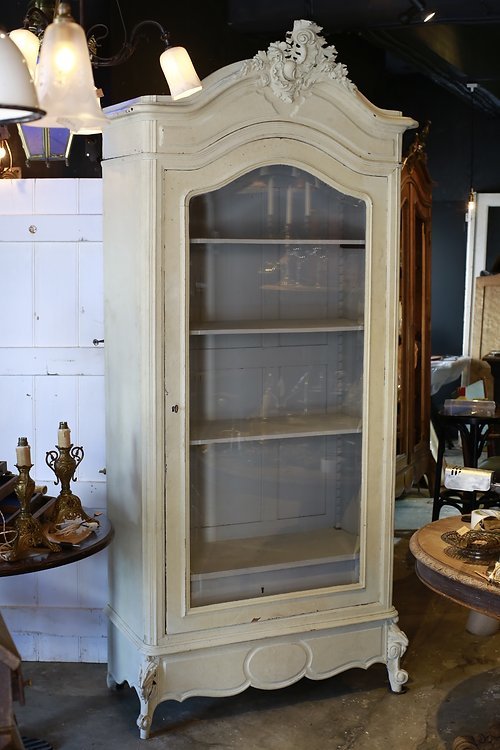  antique display cabinet cupboard France ro here paint Cafe store shop 