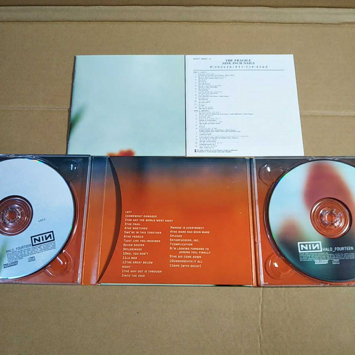 中古CD NINE INCH NAILS / ナインインチネイルズ『THE FRAGILE』国内盤/2枚組/紙ジャケ MVCT-30001-2【1155】