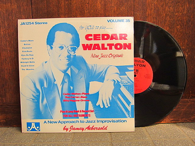 Jamey Aebersold●CEDAR WALTON VOLUME 35 Nine Jazz Originals JA1254●200808t1-rcd-12-jzレコード12インチジャズレッスンLP_画像1