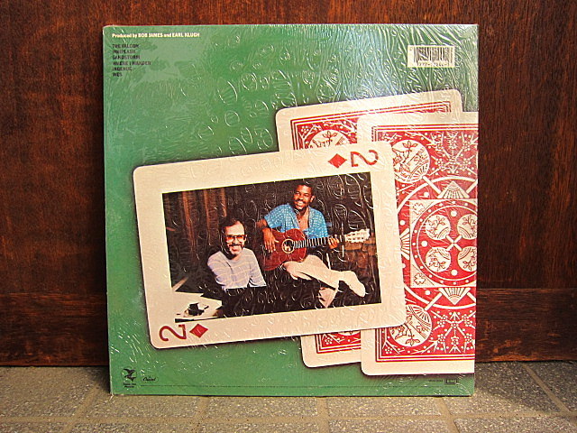 EARL KLUGH AND BOB JAMES●TWO OF A KINDシュリンク付きSMAS-12244●200808t2-rcd-12-jzレコード12インチジャズ米盤US盤米LP 80's_画像2