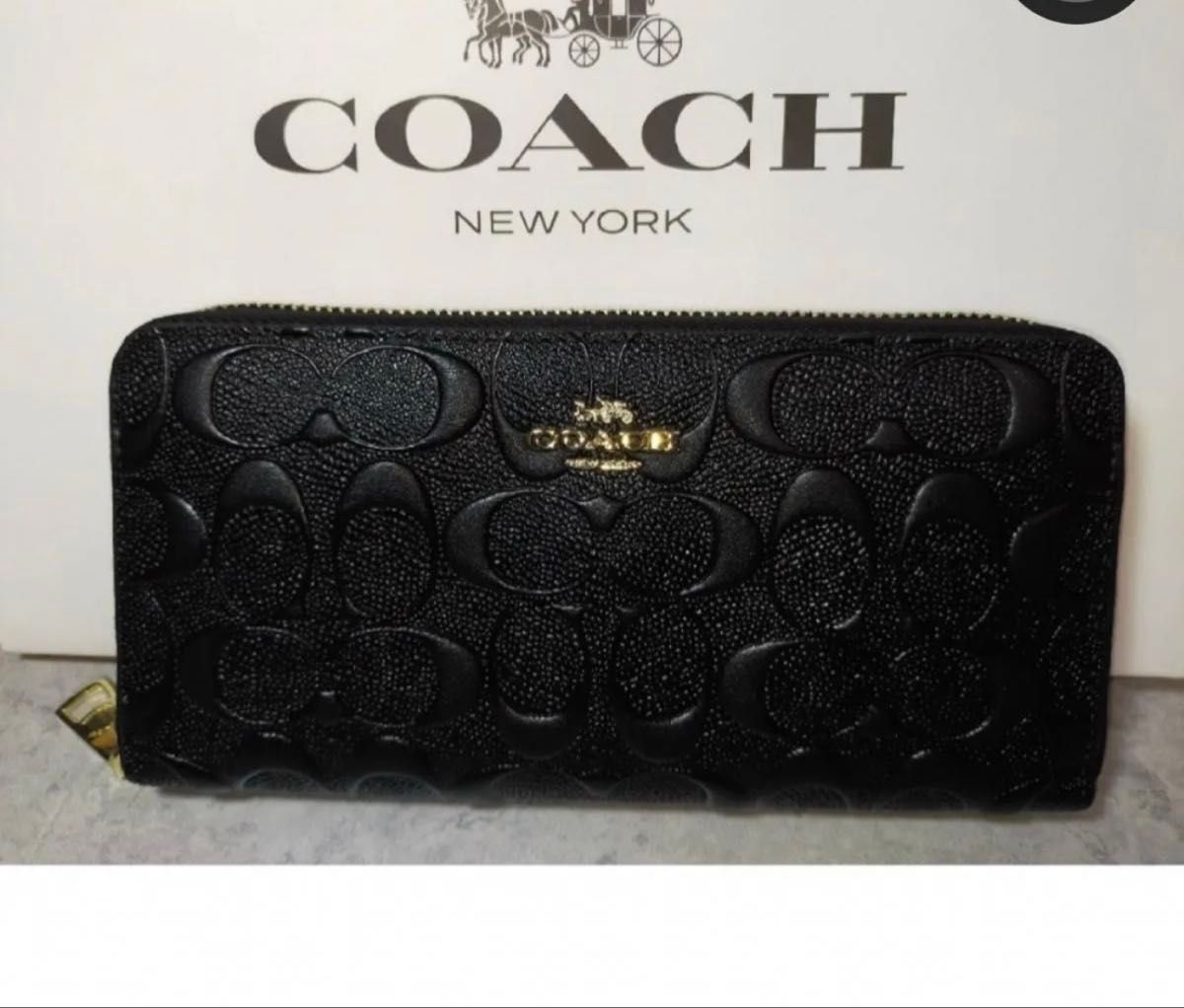 COACH 長財布 ブラック【未使用品】 COACH 長財布 ブラック レザー コーチ 新品・未使用|Yahoo