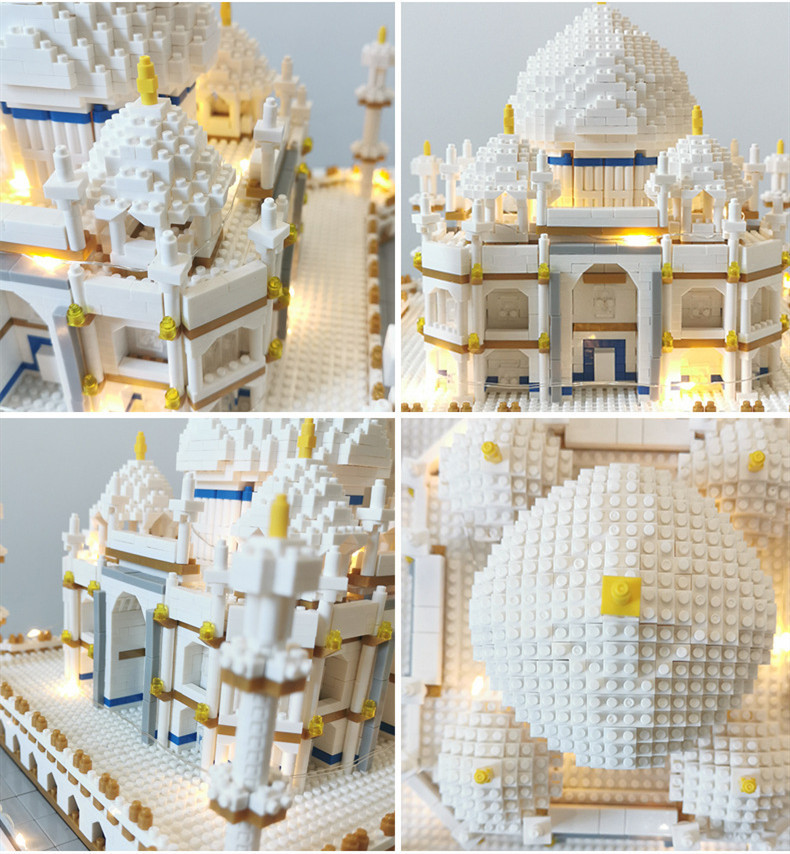 世界の著名な建築 3D立体パズル タージマハル プラスチック 建物模型 ミニビルディングブロックモデル 子供 DIY 男の子 女の子 大人 贈り物_画像4
