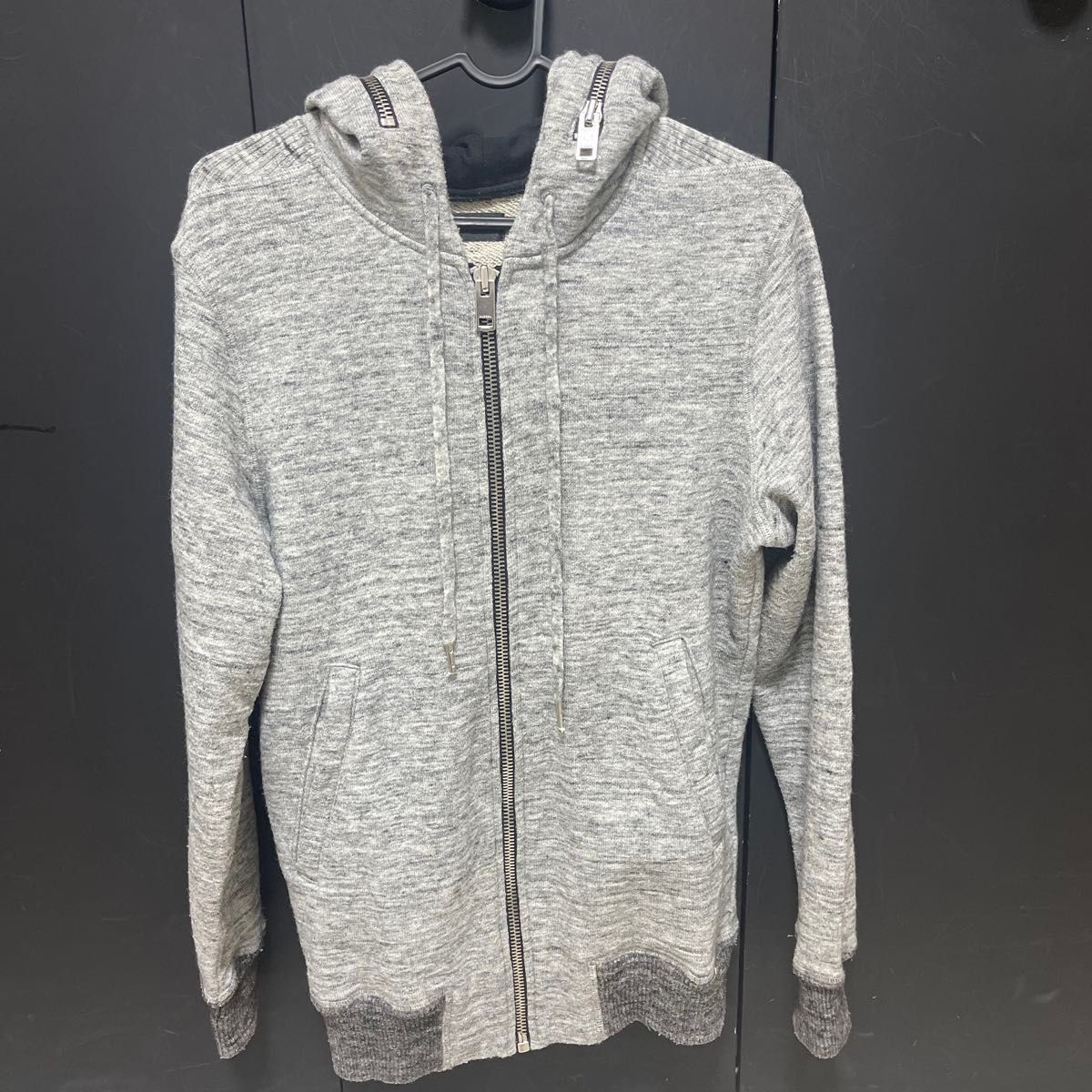美品DIESELパーカーダブルジッパー•グレー×デニムSサイズ ディーゼル ダブルジップパーカー グレー|Yahoo!フリマ(旧