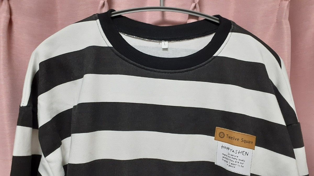 トレーナー　ボーダー　Mサイズ　長袖