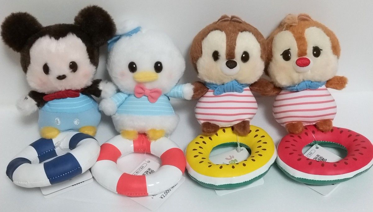 ディズニーストア ドナルドセット うるぽちゃちゃんSUMMER ぬいぐるみ4点セット ミッキー
