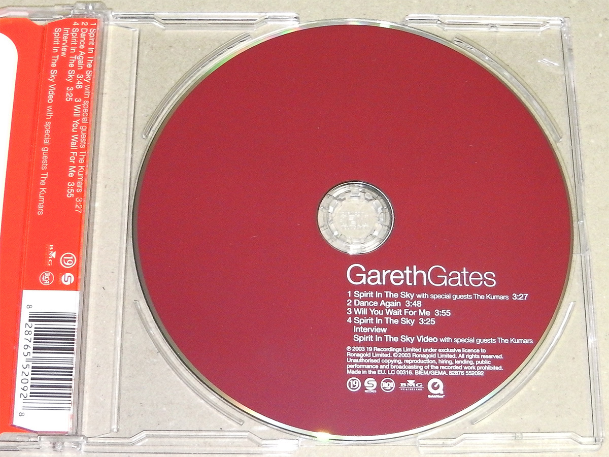 中古輸入CDS Gareth Gates With The Kumars Spirit In The Sky [Single 2003][82876552092] Norman Greenbaum Doctor And The Medics 関連