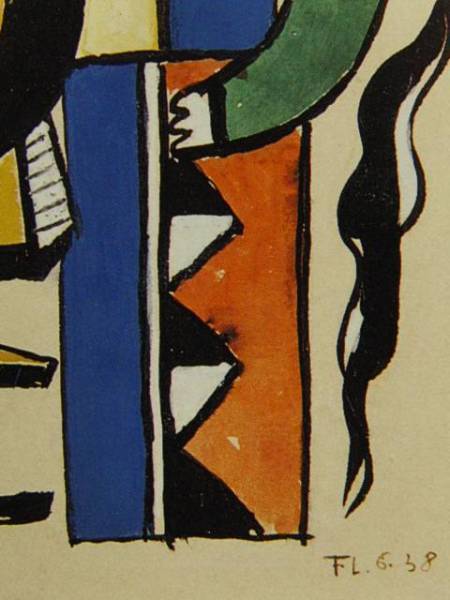 FERNAND LEGER,PERSONNAGE, overseas edition super rare rezone, new goods high class frame attaching, free shipping, condition excellent,y321