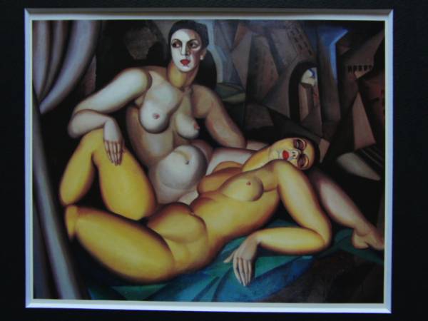 De Lempicka、The Two Friends、希少画集画、新品額付 送料無料、gao_画像3