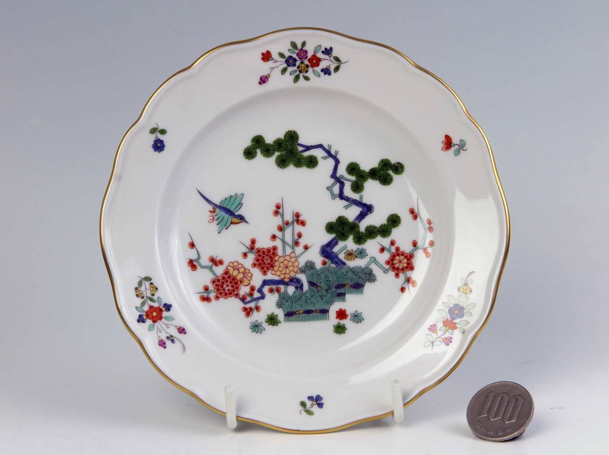 ヤフオク マイセン 柿右衛門風 花絵付け プレー13 50 ヤフオク マイセン 柿右衛門風 花絵付け プレー13 50