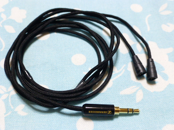 SENNHEISER IE8 IE80 IE80S ケーブル 純銀線 0.1mm× 19本/7本 3.5mm3極 ステレオミニ 110cm (カスタム対応可) iPod iPhone スマホ 等にも_画像1