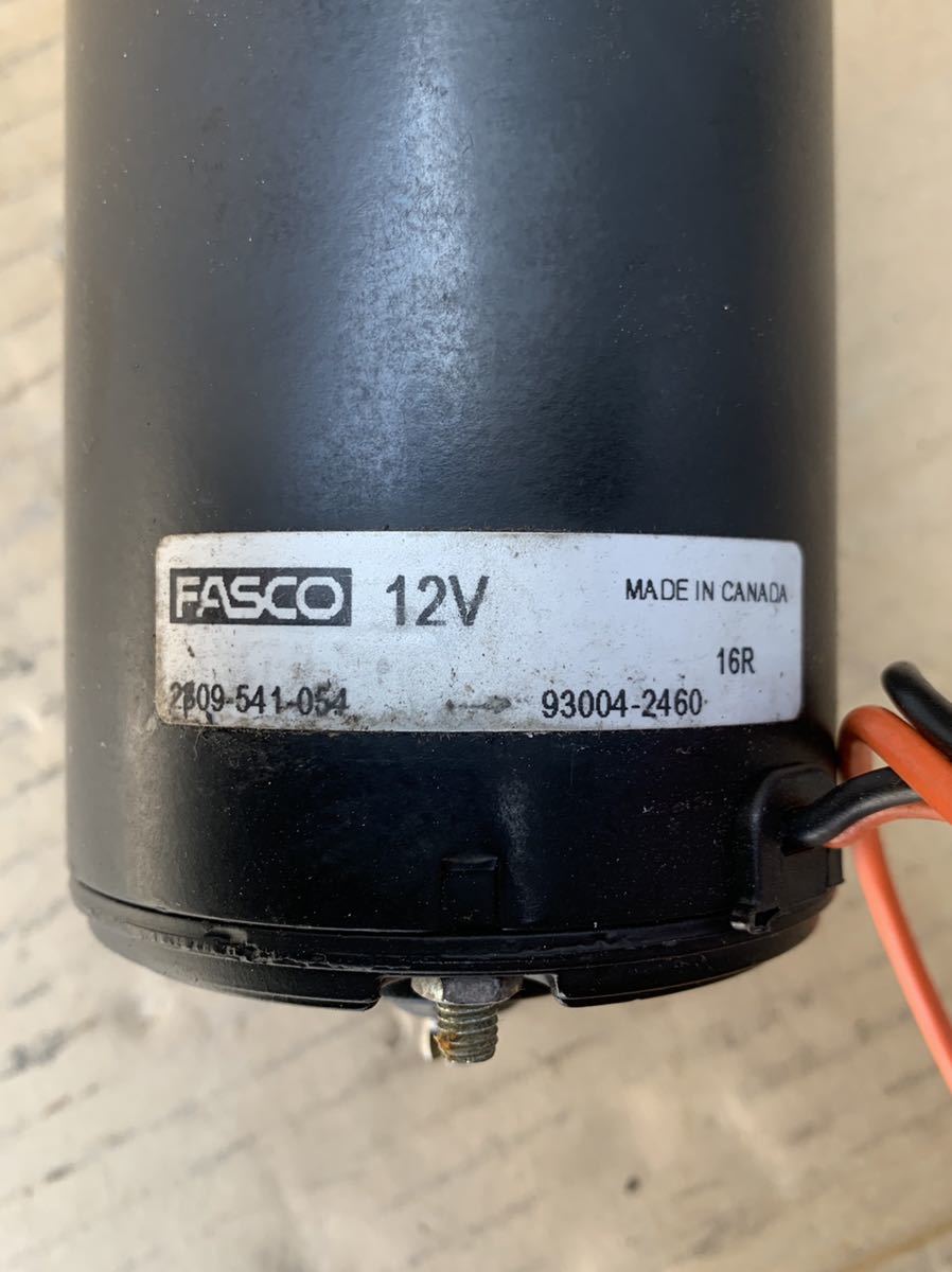 FASCO モーター 16R 2809-541-054 93004-2460 中古 通電確認済み モーターが回転_画像5