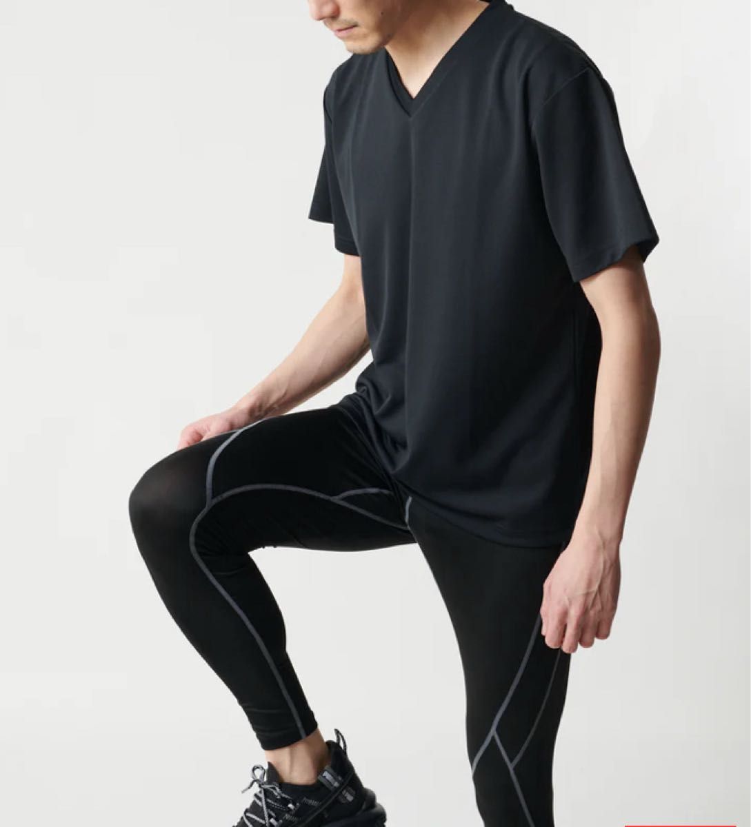 リライブシャツ ブラック Vネック Tシャツ M 2枚セット リライブシャツ RELIVE Tシャツ 黒SS 男女兼用 Vネック 黒