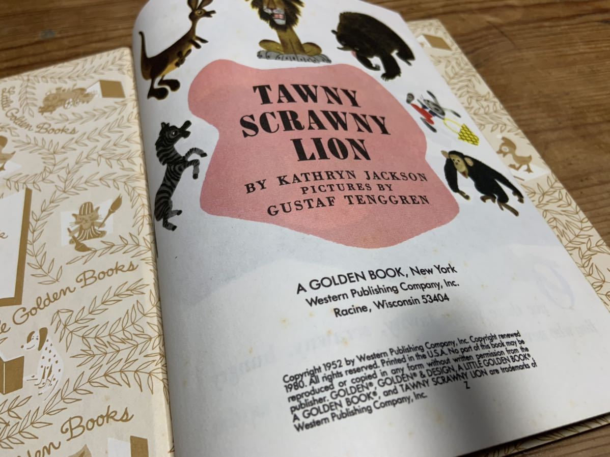 a Little Golden Book#Tawny Scrawny Lion# Vintage picture book 