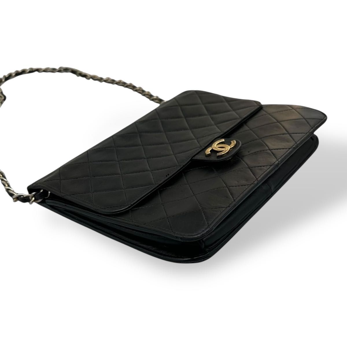 シャネル ラムスキン マトラッセ ココマーク バッグ CHANEL シャネル マトラッセ ラムスキン チェーン ココマーク