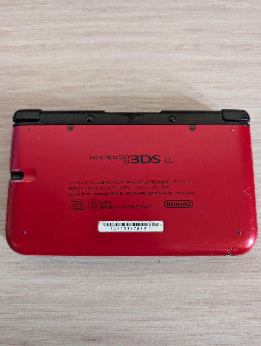 ❣️美品❣️【動作確認済み】Nintendo 3DS LL レッド×ブラック充電器付 ニンテンドー3dsll レッド×ブラック 充電器 タッチペン SDカード