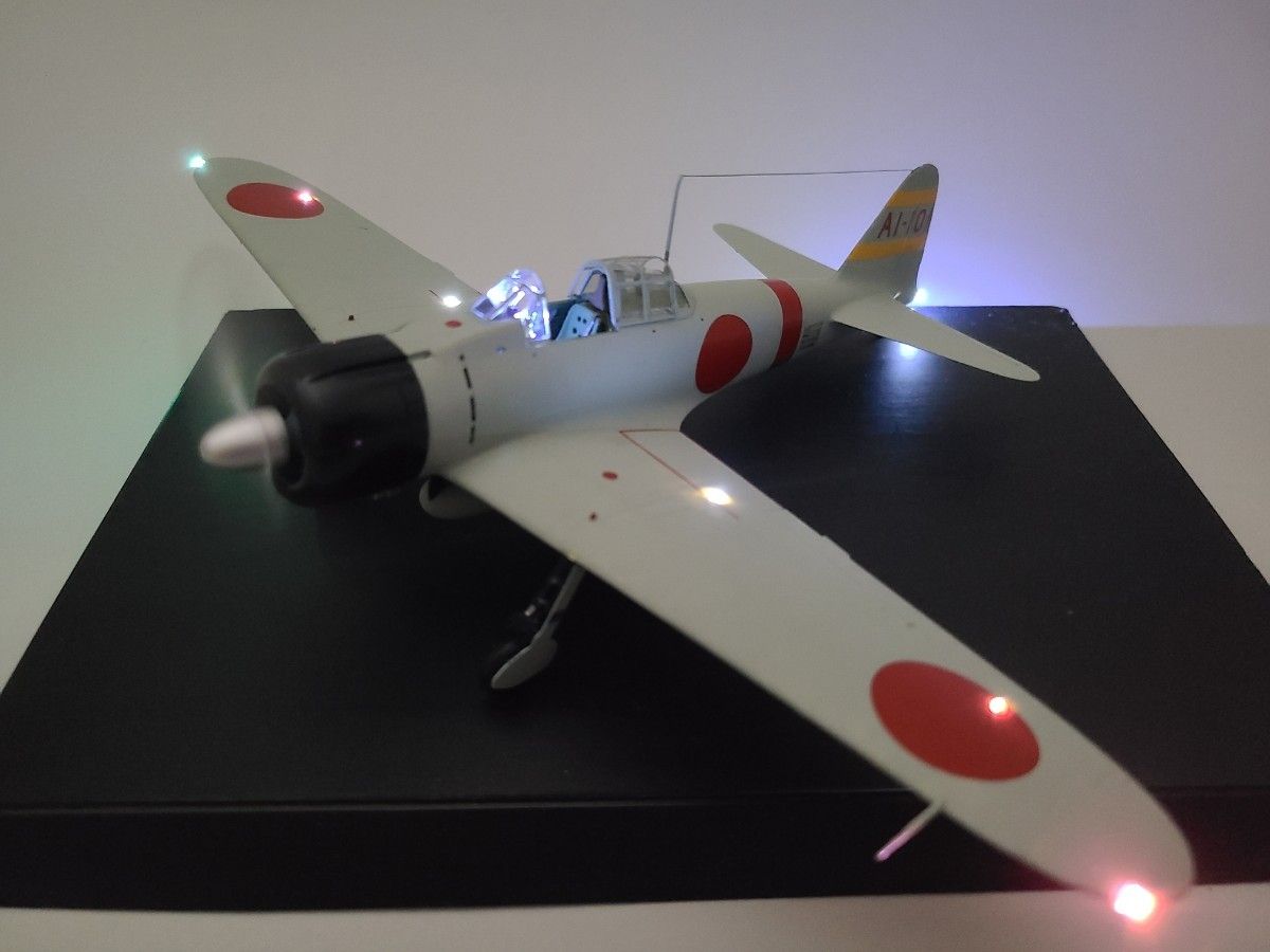 零式艦上戦闘機21型 虎部隊 リアルモーターライズ完成品 零式艦上戦闘機21型 リアルモーターライズ完成品 タミヤ1/48 零