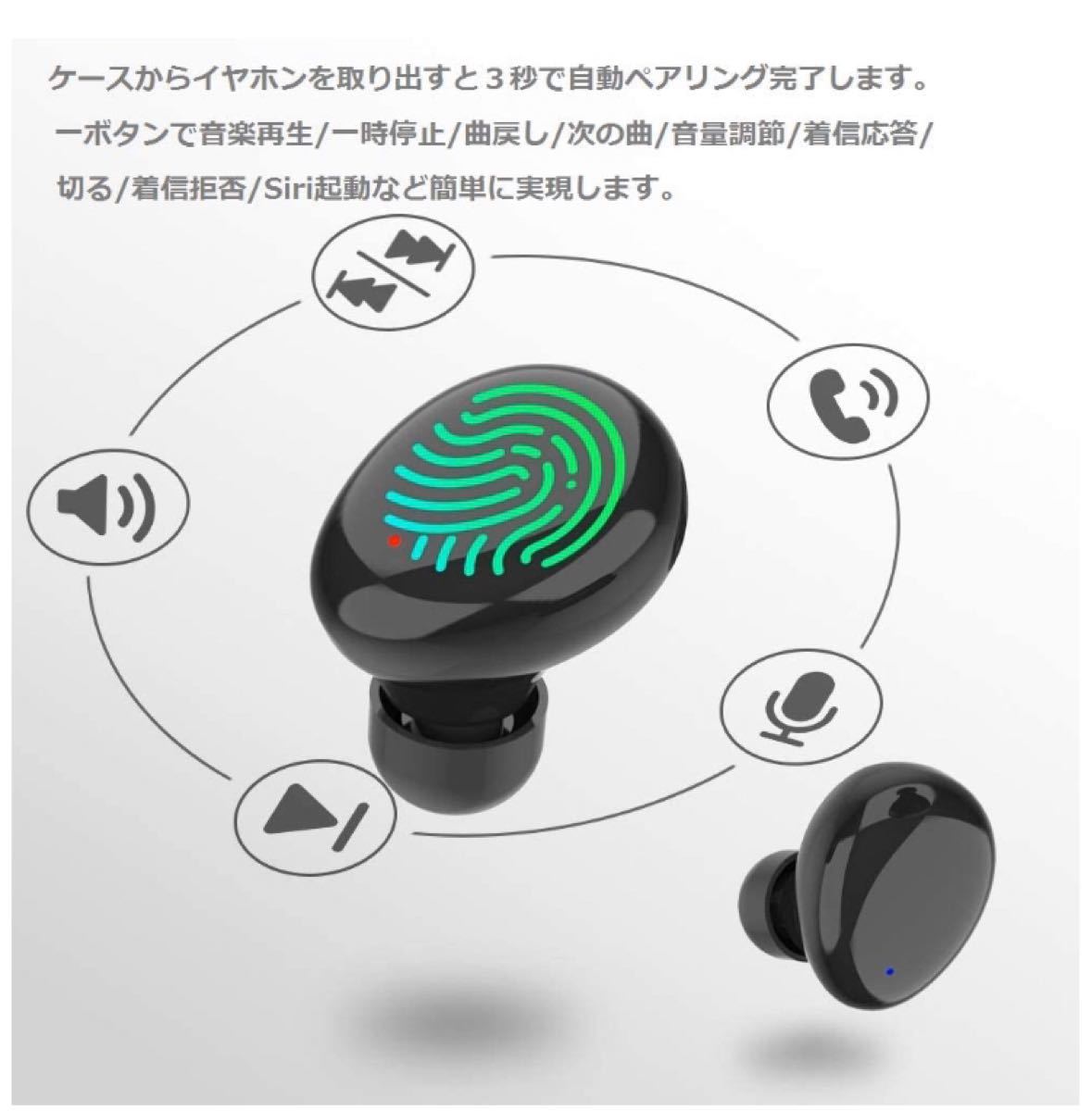 Bluetoothイヤホン ワイヤレスイヤホン Bluetooth5.0