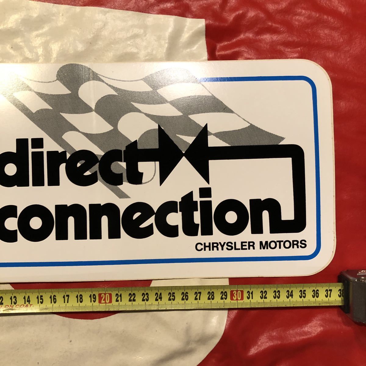 送料無料 特大!!! ヴィンテージ CHRYSLER direct connection ステッカー MADE IN USA NASCAR 世田谷ベース Daytona デイトナ ガレージ