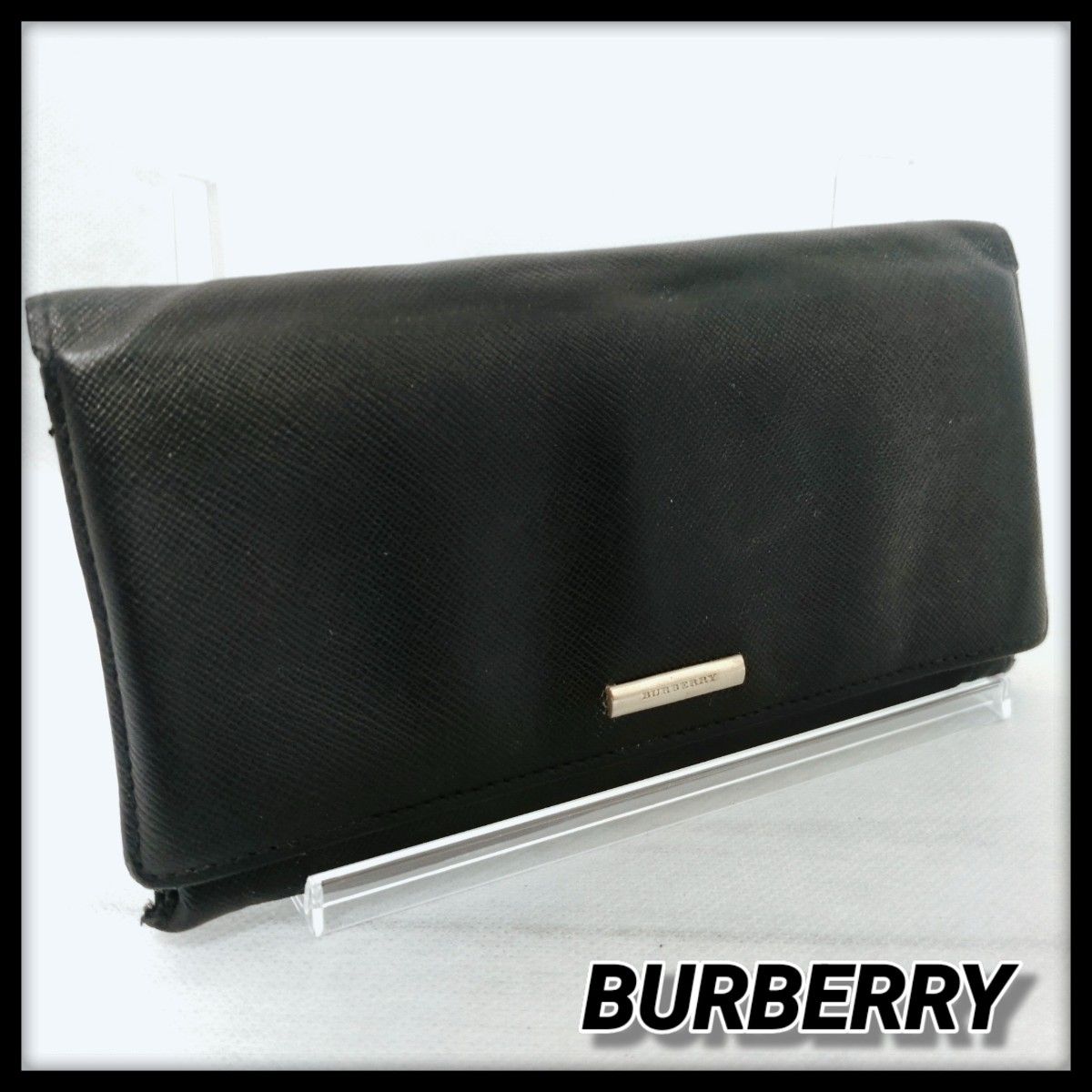 【BURBERRY】ブラック レザー 長財布 BURBERRY バーバリー 長財布 ブラック レザー|Yahoo!フリマ(旧