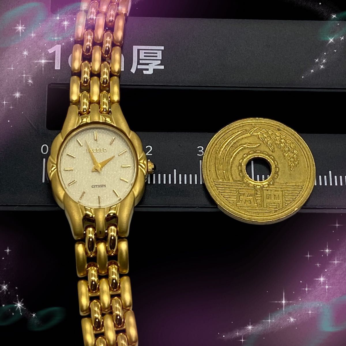 希少 極美品 稼働品 CITIZEN シチズン エクシード シルバー クォーツ 美品 稼働品》 シチズン エクシード レディース腕時計 防水