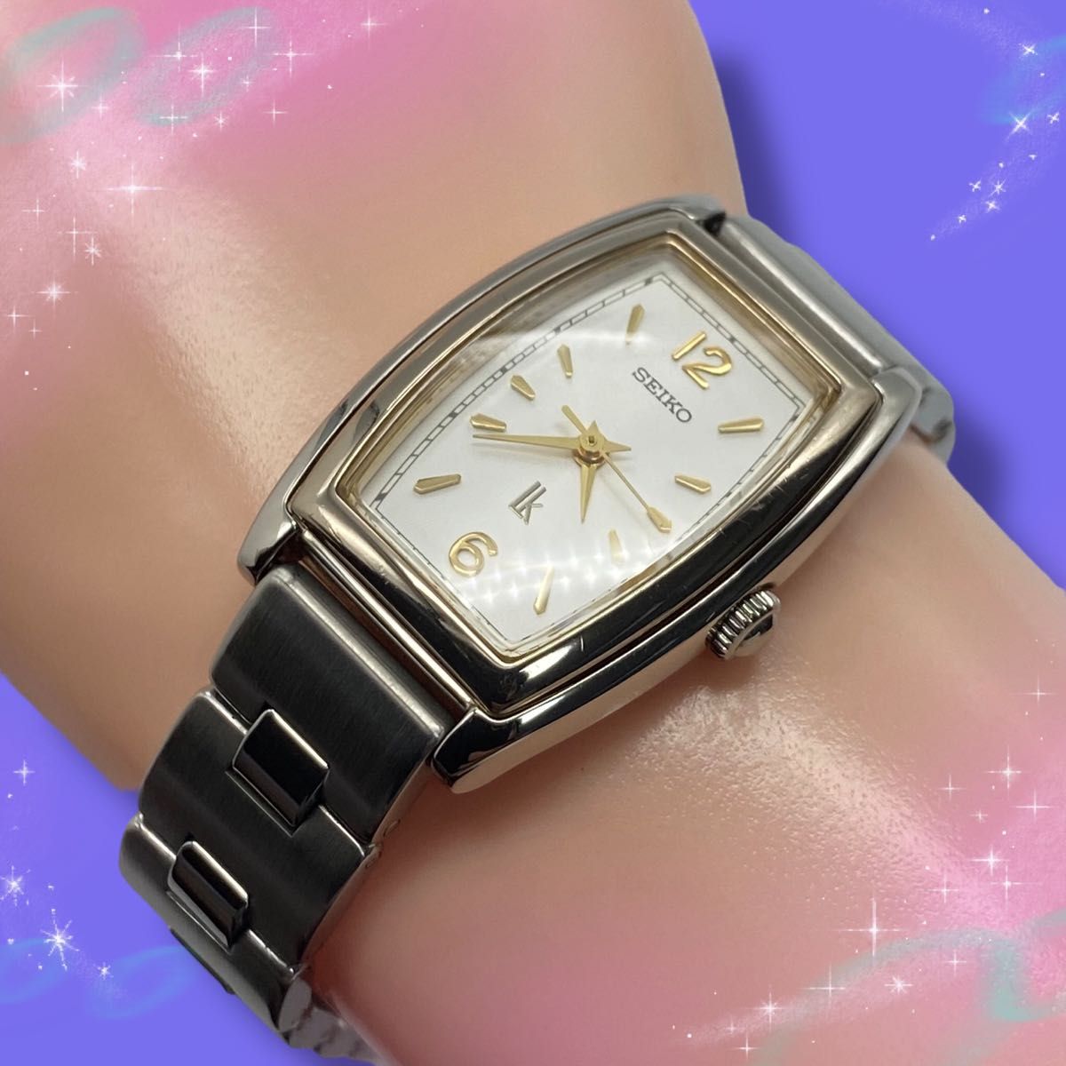 【希少】2374 SEIKO 腕時計 レディース シルバー 新品ベルト 手巻き 美品 稼働品》 セイコー ルキア レディース腕時計 防水 シルバー